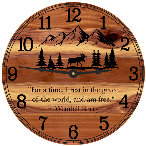 Wendell Berry Wall Clock