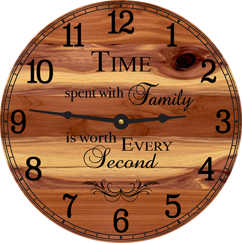 Time Spent with Family is Worth Every Second Wall Clock