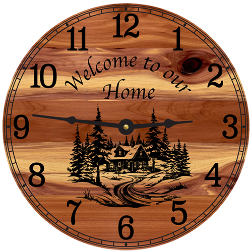 Welcome To Our Home Wall Clock